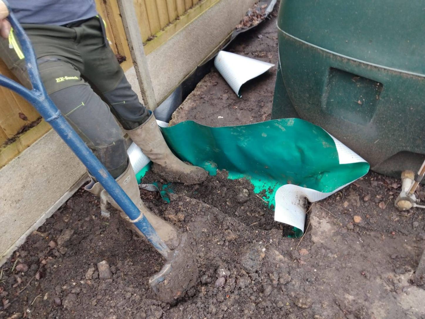 Digging out ground elder