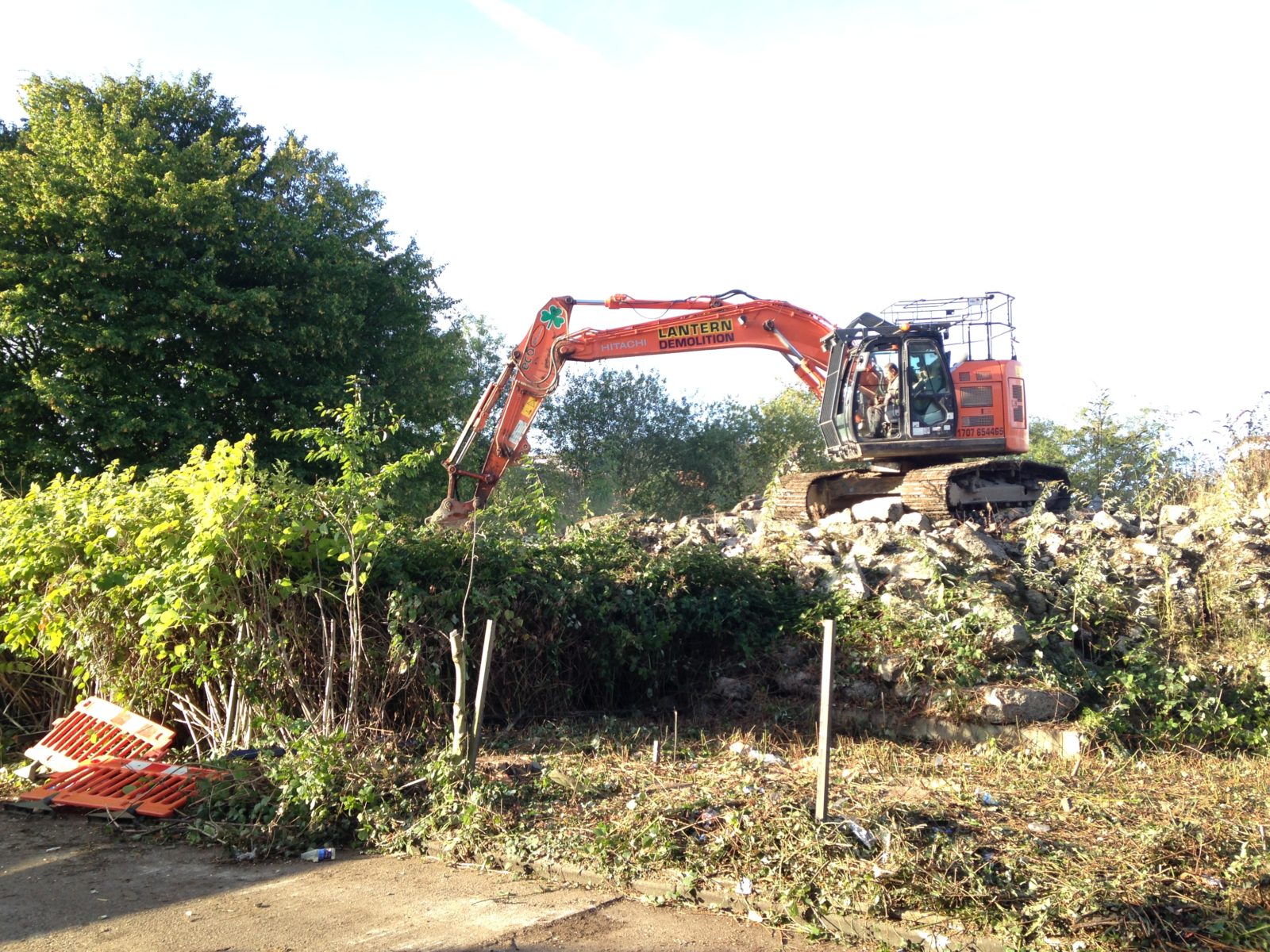 Japanese knotweed removal process for commercial locations including house development sites, and business trade parks.